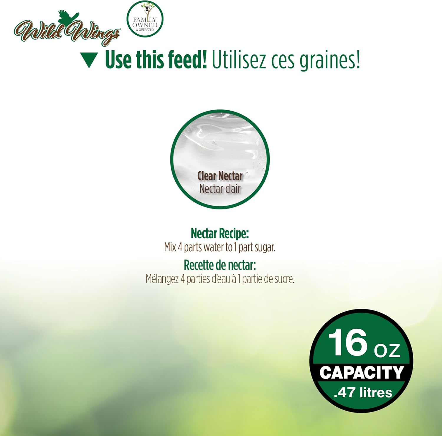 Nature's Way Brid Products WWGHF1 Top Fill Hummingbird Feeder