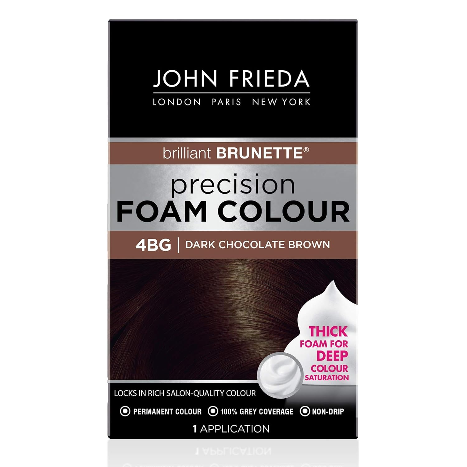 John Frieda Precision Foam Colour Light Natural Blonde 9N, 1 Application | Full Gray Coverage, Anti-Fade Color, Light Blonde Tone, Deep Saturation, Easy Foam Application