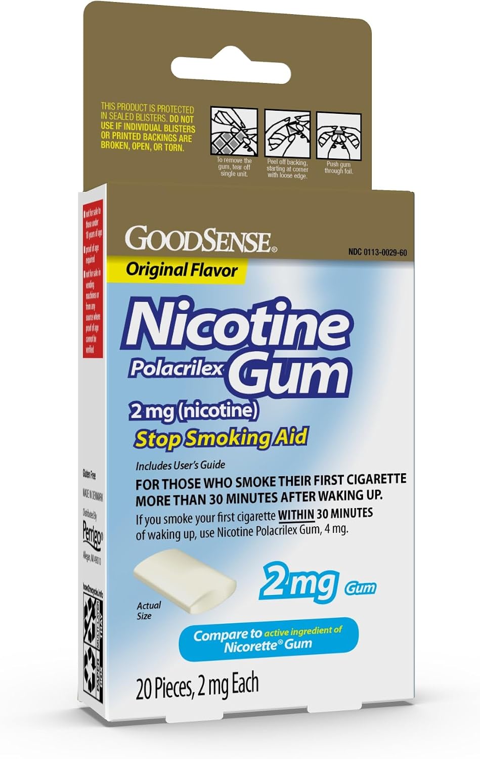 GoodSense Nicotine Polacrilex Lozenges 2 mg, Cherry Flavor, 108 Count