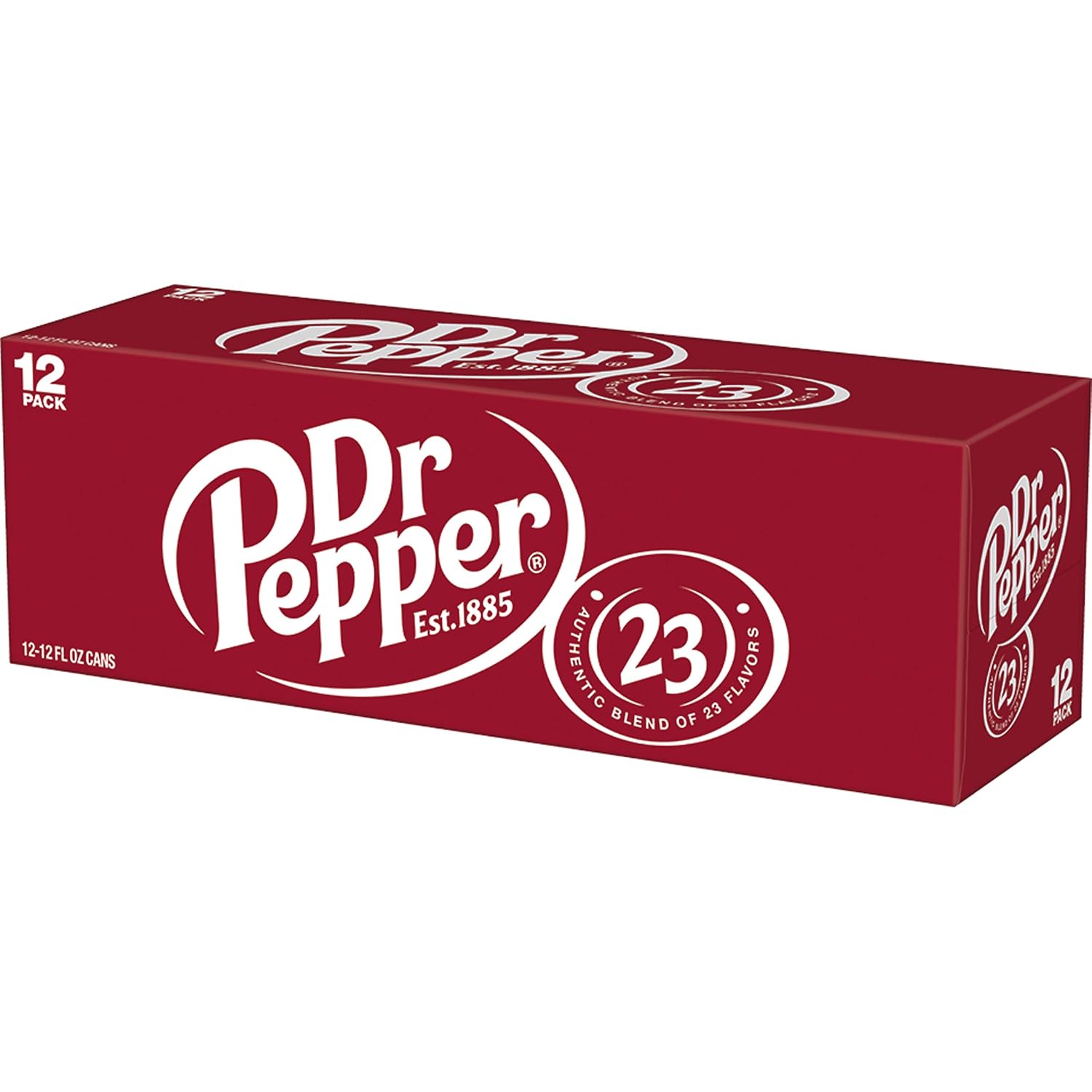 Diet Dr Pepper Soda, 12 fl oz cans, pack of 12