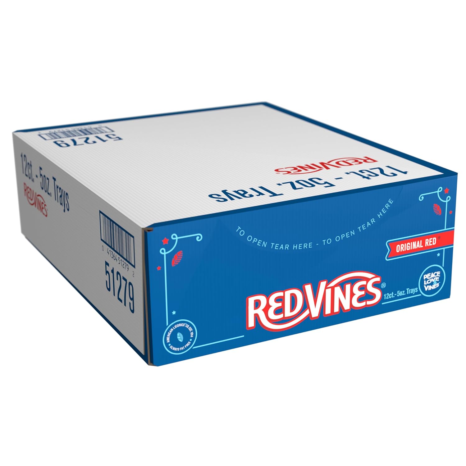 Red Vines Licorice Twists, Original Red Flavor, Soft & Chewy Candy, 4 Ounce (Pack of 24)