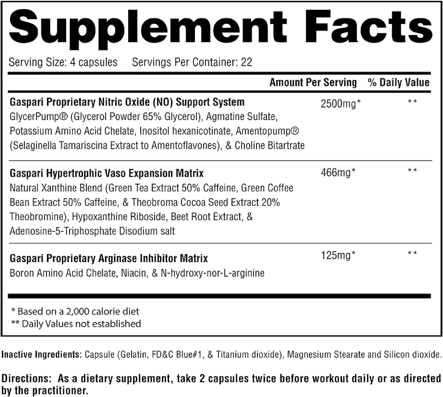 Gaspari Nutrition PlasmaJet, Supports Weight Management, N.O. Nitric Oxide Maximizer, Increased Lean Mass and Strength