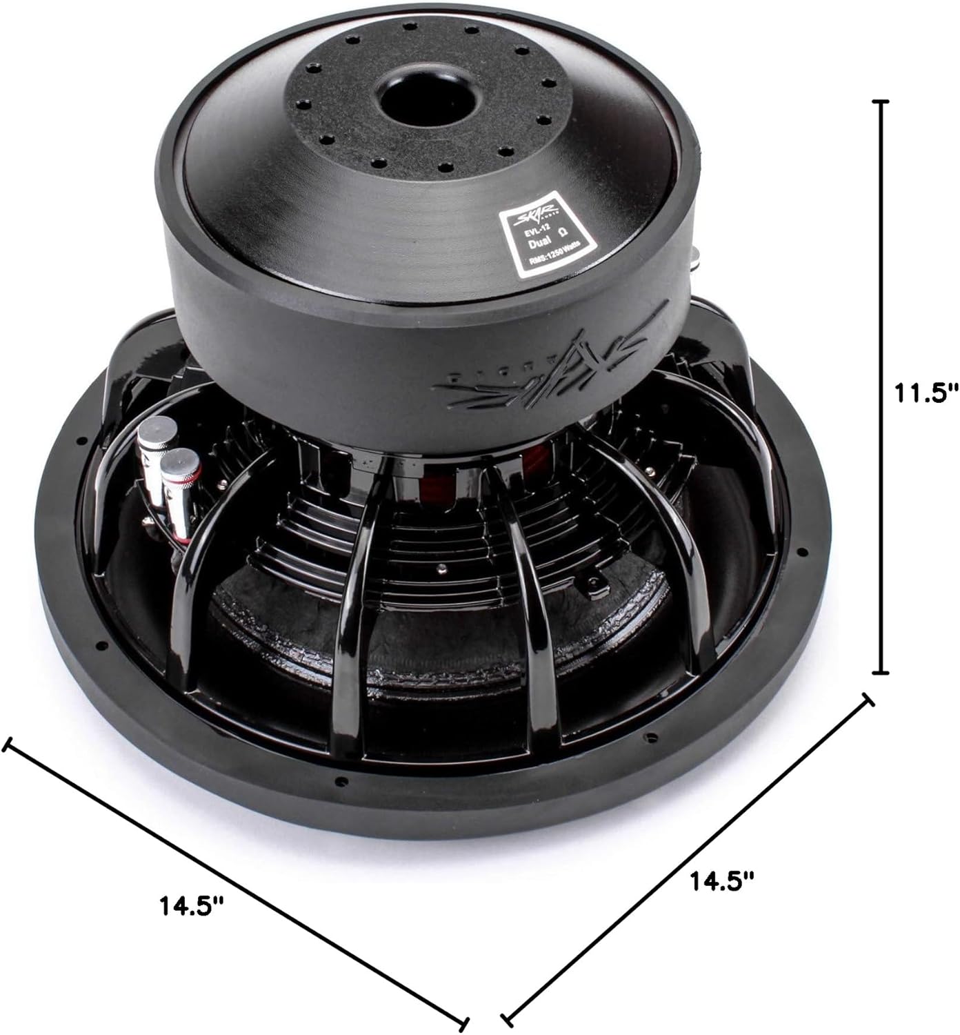 Skar Audio EVL-8 D4 8" 1200 Watt Max Power Dual 4 Ohm Car Subwoofer