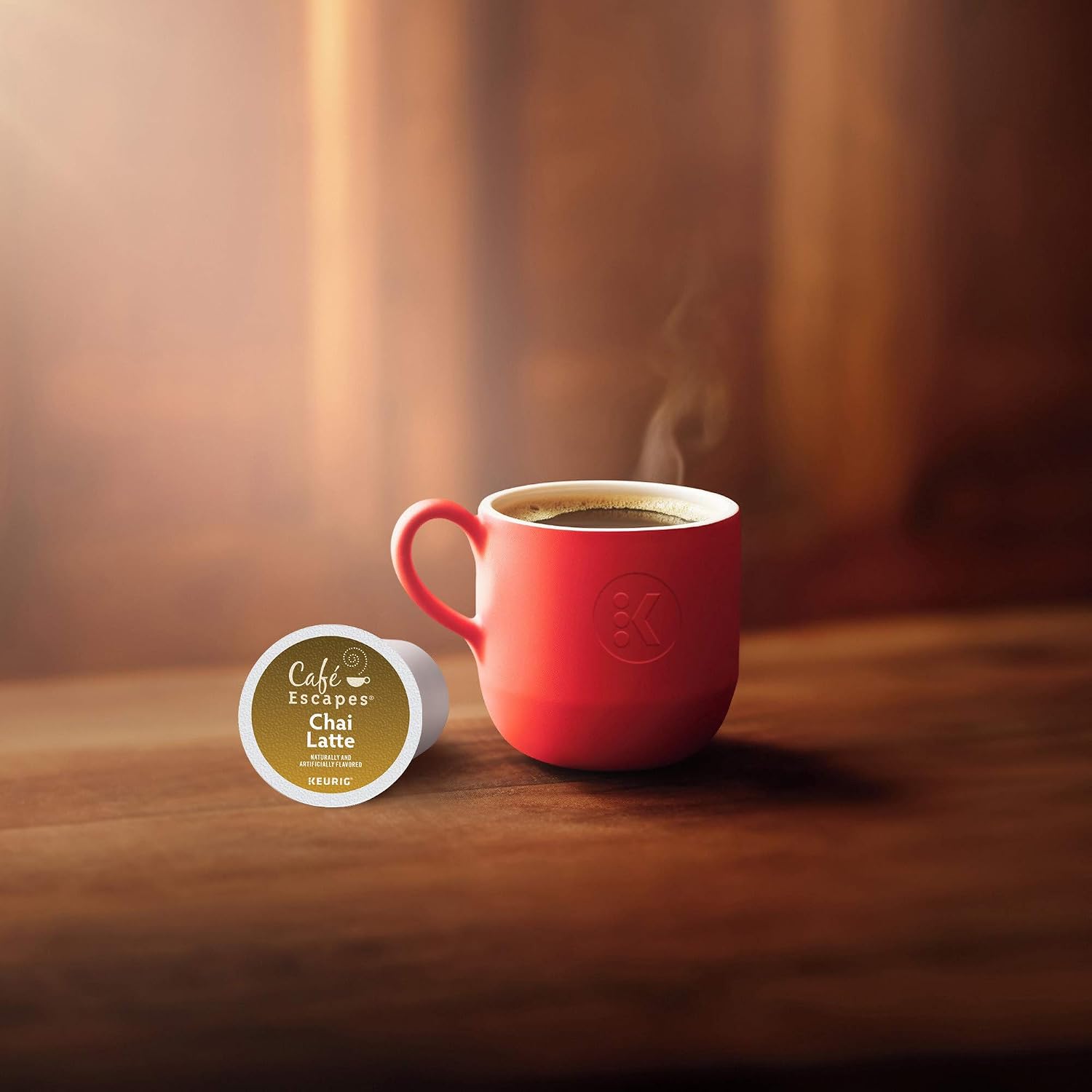 Cafe Escapes Chai Latte K-Cups, 16 Count (Packaging May Vary)