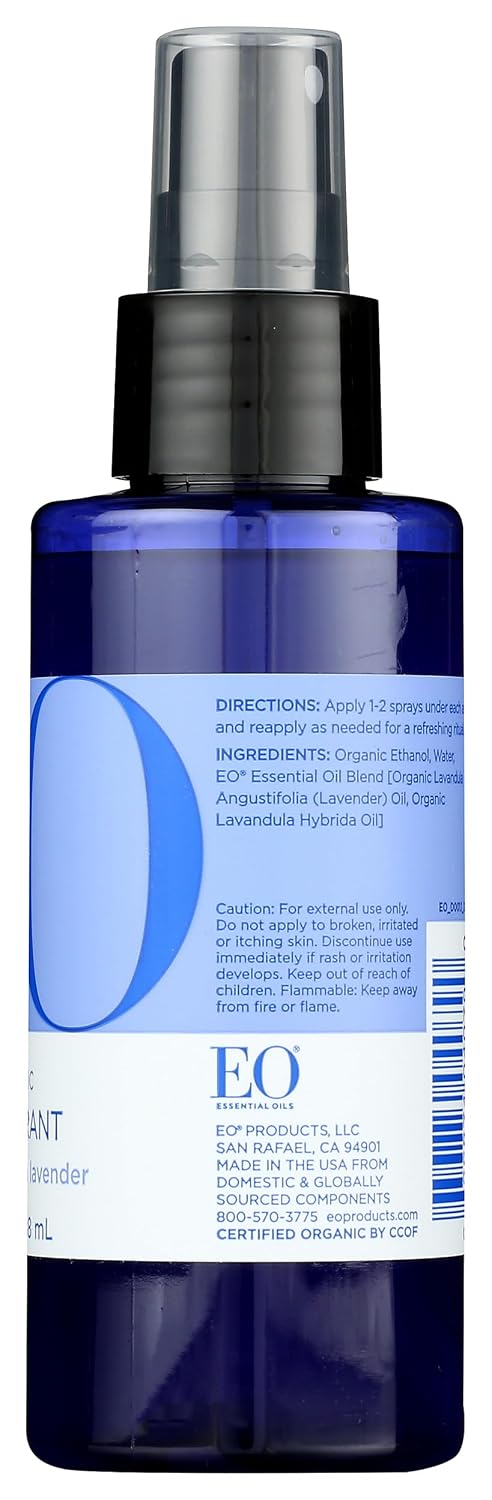 EO, Organic Lavender Deodorant Spray, 4 Fl Oz