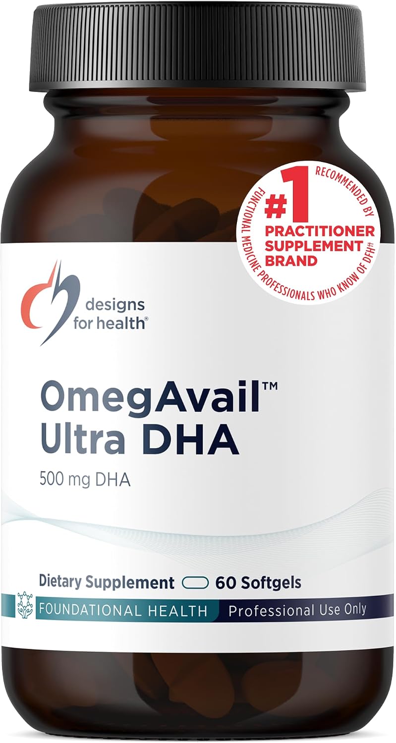Designs for Health OmegAvail Ultra DHA - Highly Concentrated DHA Triglyceride Fish Oil
