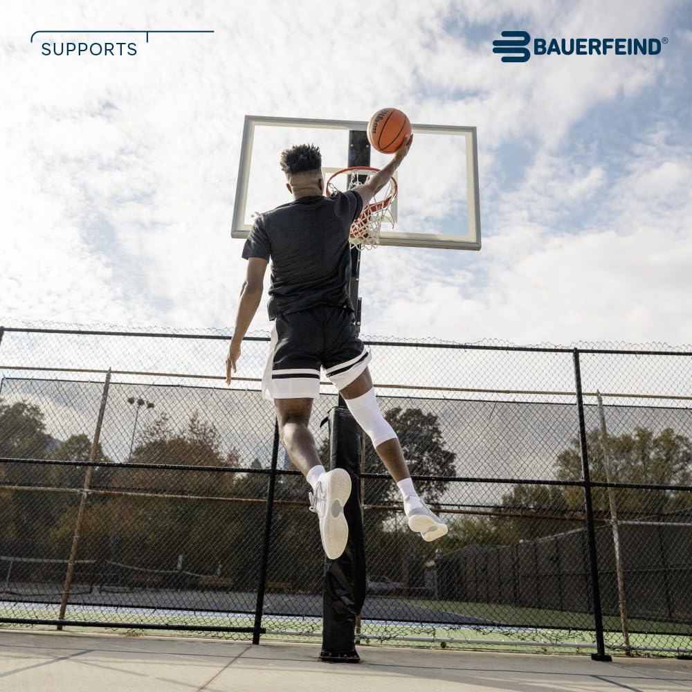 Bauerfeind Sports Compression Knee Sleeve - Lightweight Design with Gripping Zones for Knee Pain Relief & Performance
