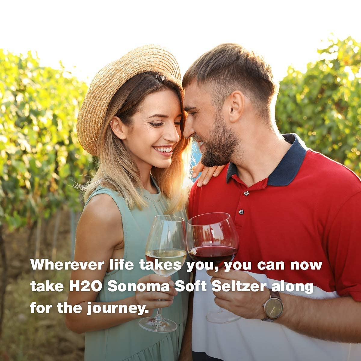 H2o - The Best Non Alcoholic Red Wine - Infused California Sparkling Refreshment, 0.0% Alcohol, (Pinot Noir, Pack of 4-12 Fl oz)