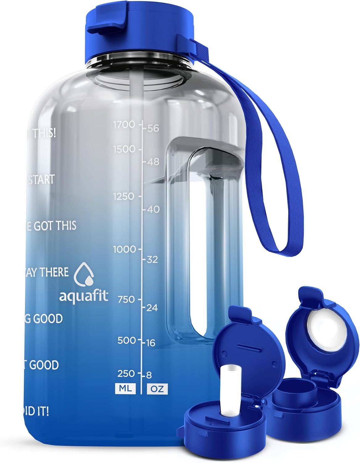 AQUAFIT 1 Gallon Water Bottle with Time Marker