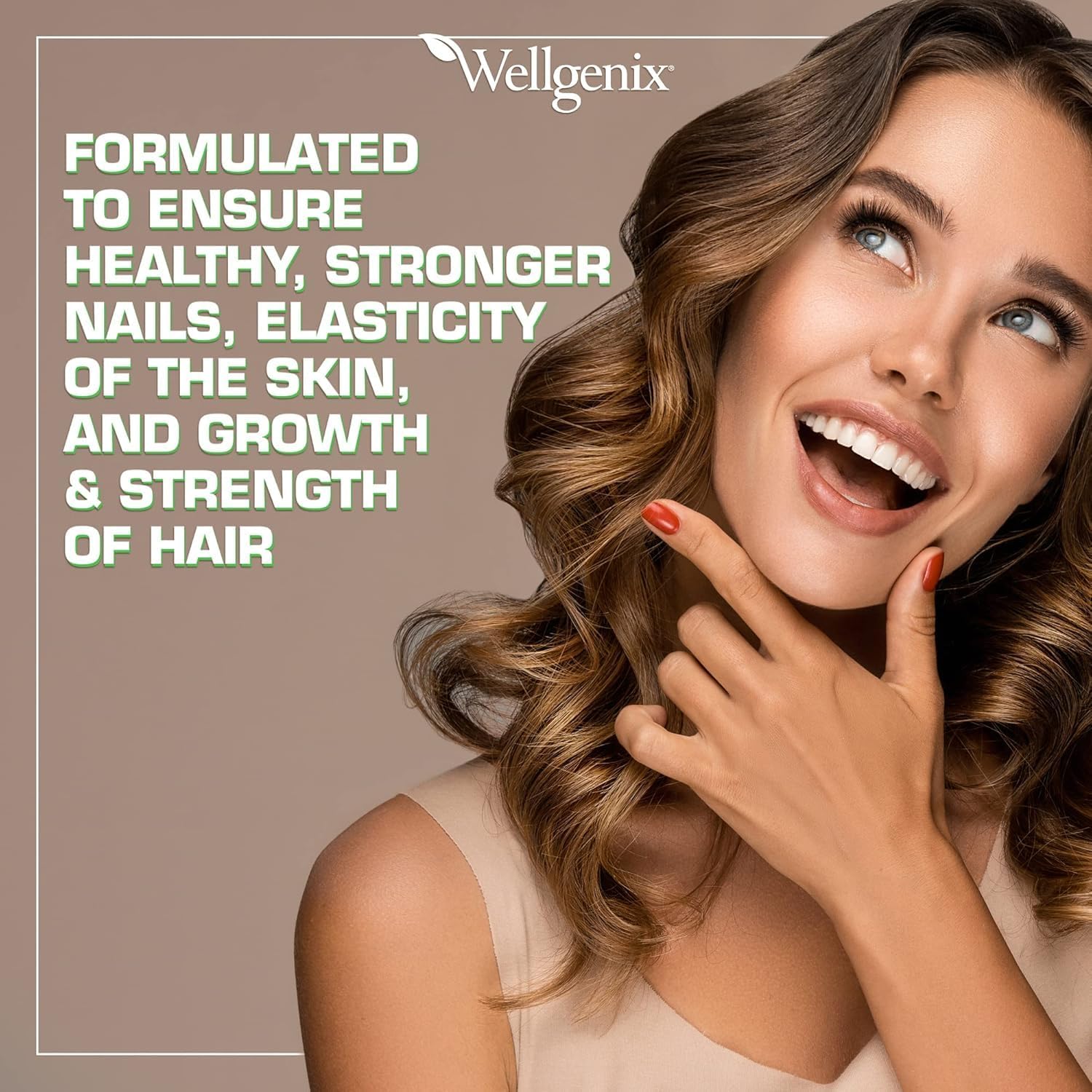 Wellgenix Purvana MAX Hair Skin and Nails Supplement – 5000mcg Biotin with MSM & B-Complex – Support for Thicker Hair, Stronger Nails & Glowing Skin – 30 Veggie Capsules | Biotin, MSM & hyaluronic acid in vegetable capsules for thicker, fuller hair, stro…