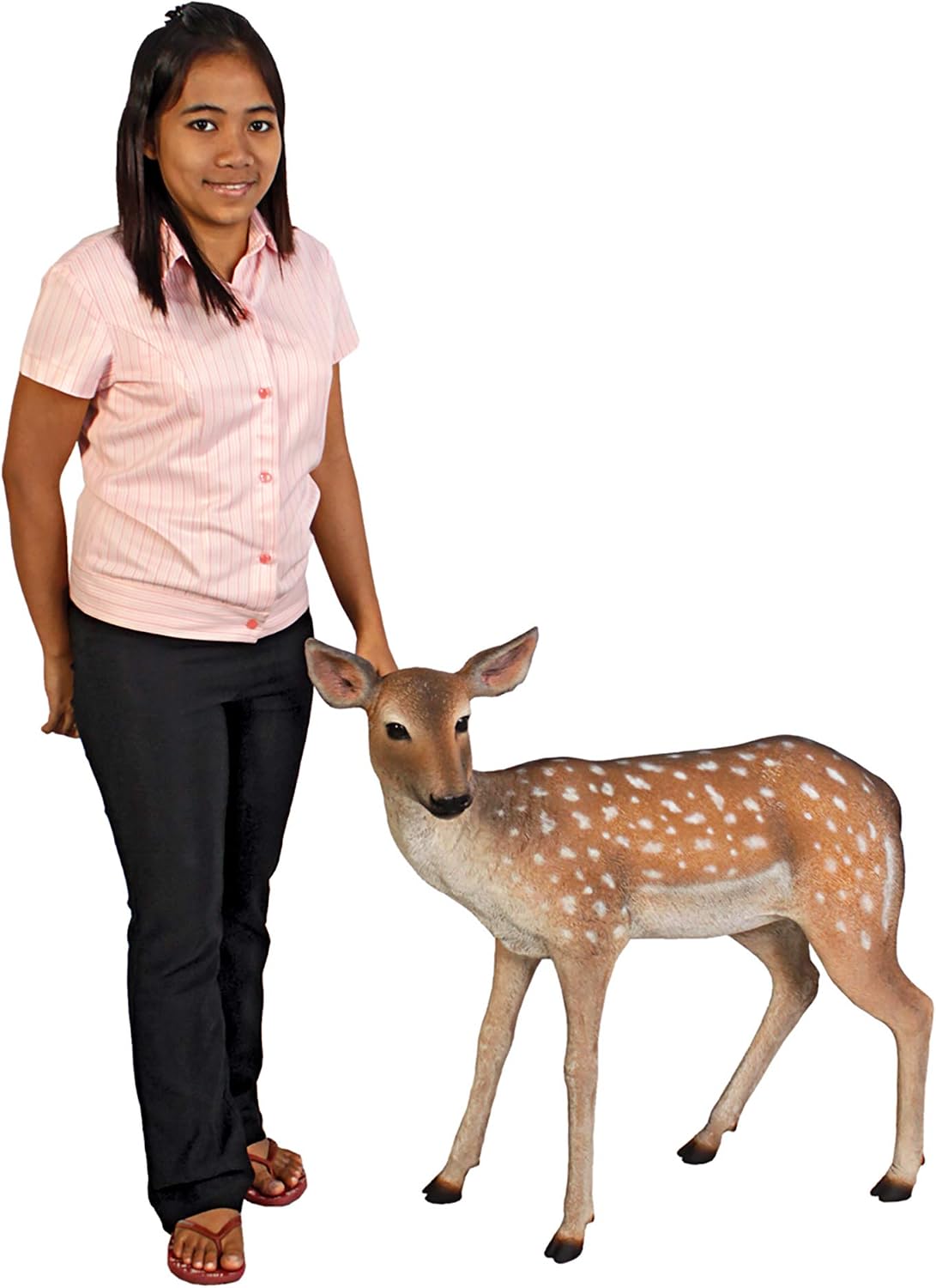 Design Toscano Spotted Deer, Forest Fawn Sculpture