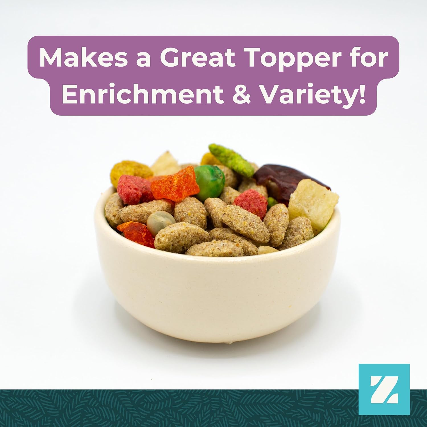 ZuPreem Sensible Seed Parakeet & Budgie Food, Variety Mixer, Small, 2 lb | Bird Food Mixer, Parrot & Parakeet Food, Budgie, Treats, Pellet Mix, Pumpkin Seeds, Safflower, Variety, Made in USA
