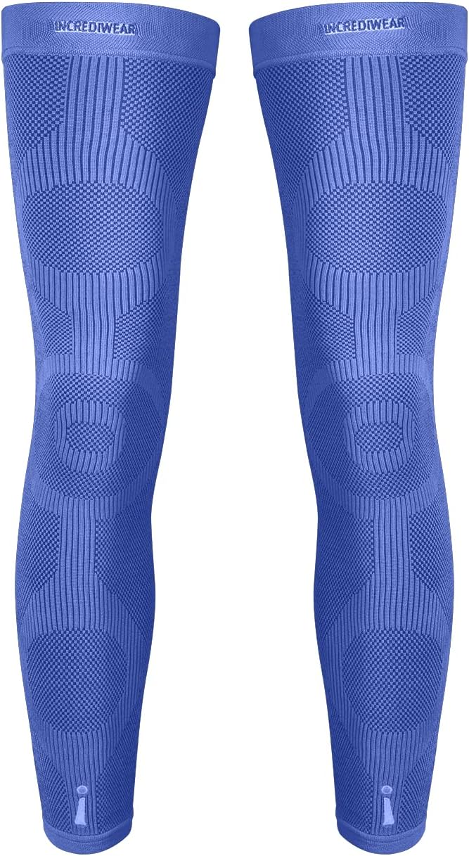 Incrediwear Leg Sleeve 2pk – Full Length Long Leg Sleeve for Leg Pain Relief & Muscle Recovery, Helps Reduce Swelling & Inflammation, Promotes Circulation, Leg Sleeves for Men & Women (Black, Medium)