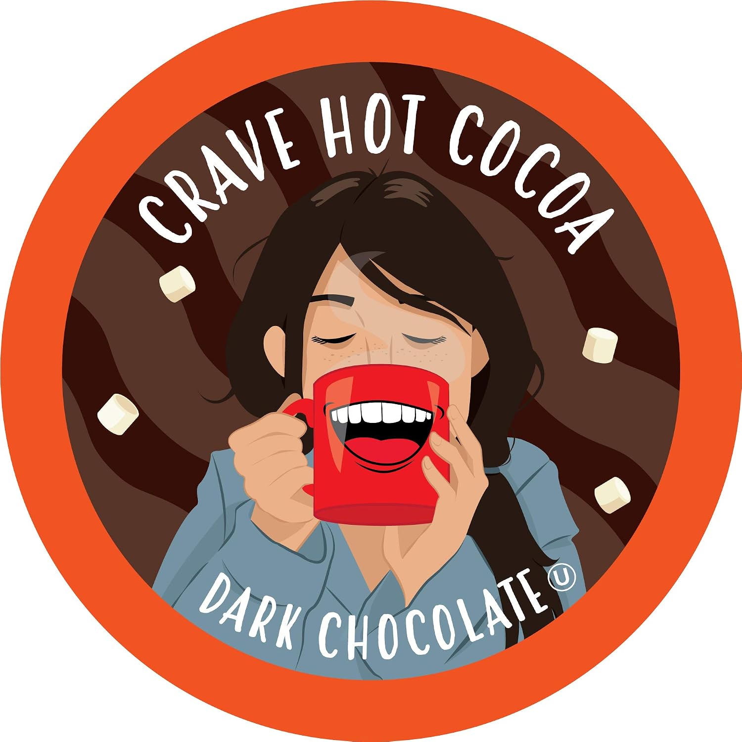 Crave Hot Chocolate Pods, Compatible with 2.0 K-Cup Brewers, Mint Chocolate, 40 Count
