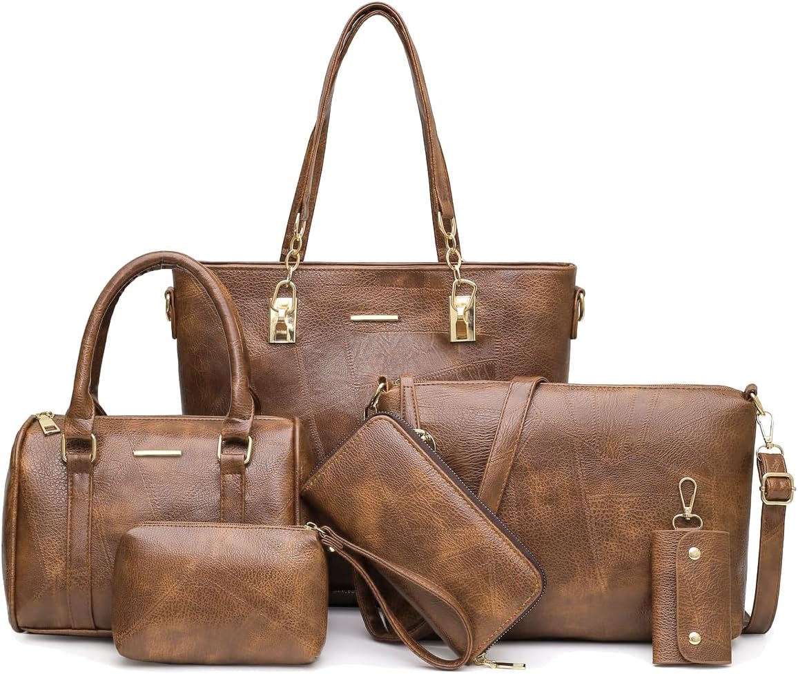 2E-youth Designer Purses and Handbags for Women Satchel Shoulder Bag Tote Top Handle Bag