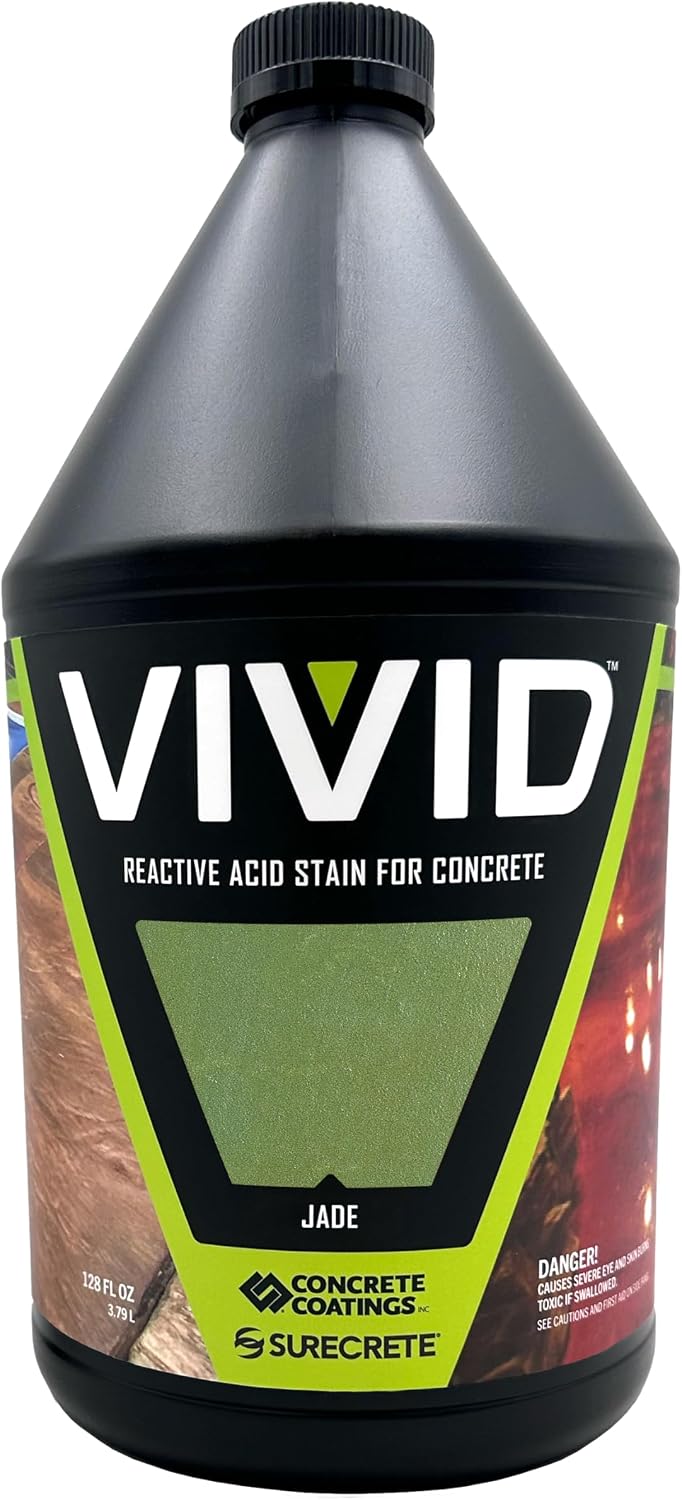 CC Concrete Coatings Vivid Acid Stain for Concrete | Weathered Terracotta | 4 oz Tester