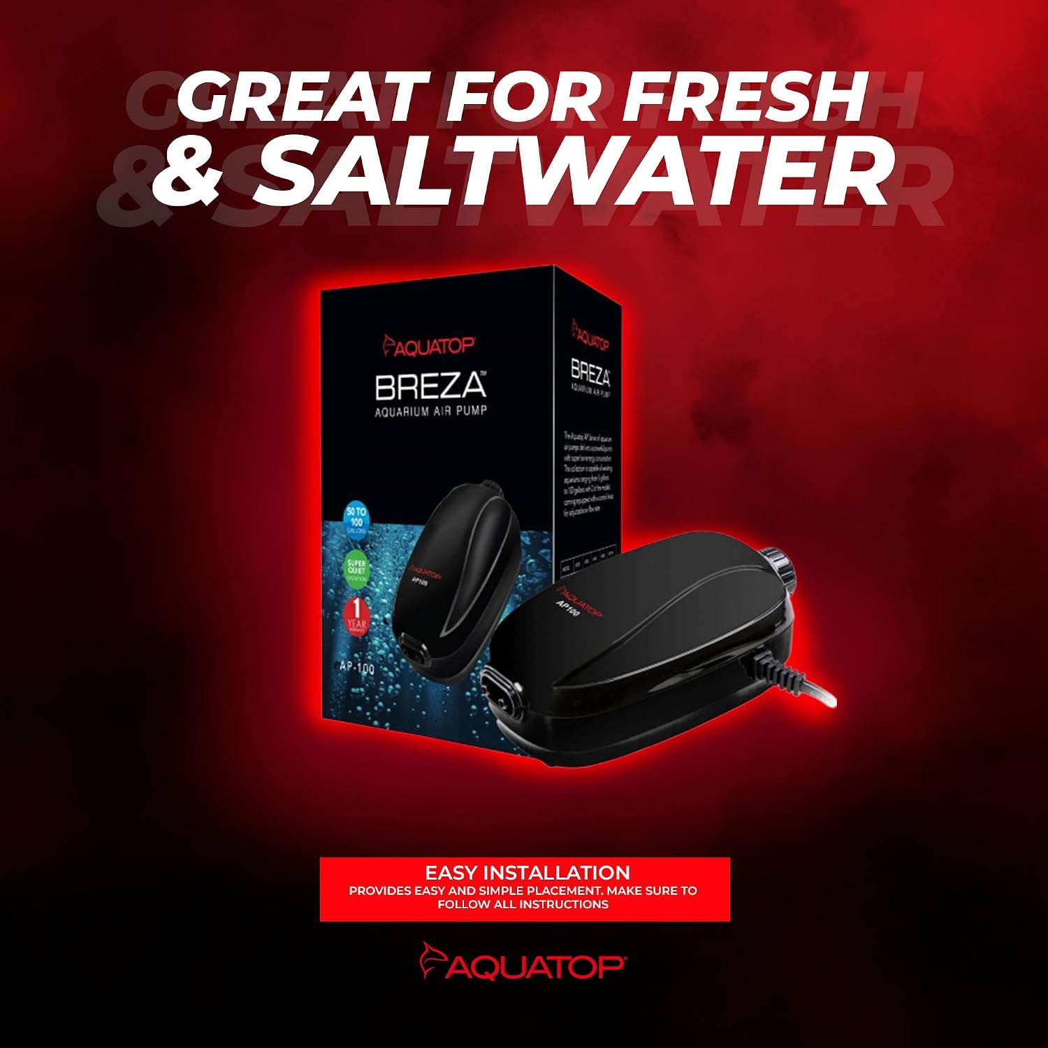 Aquatop Breza Aquarium Air Pump
