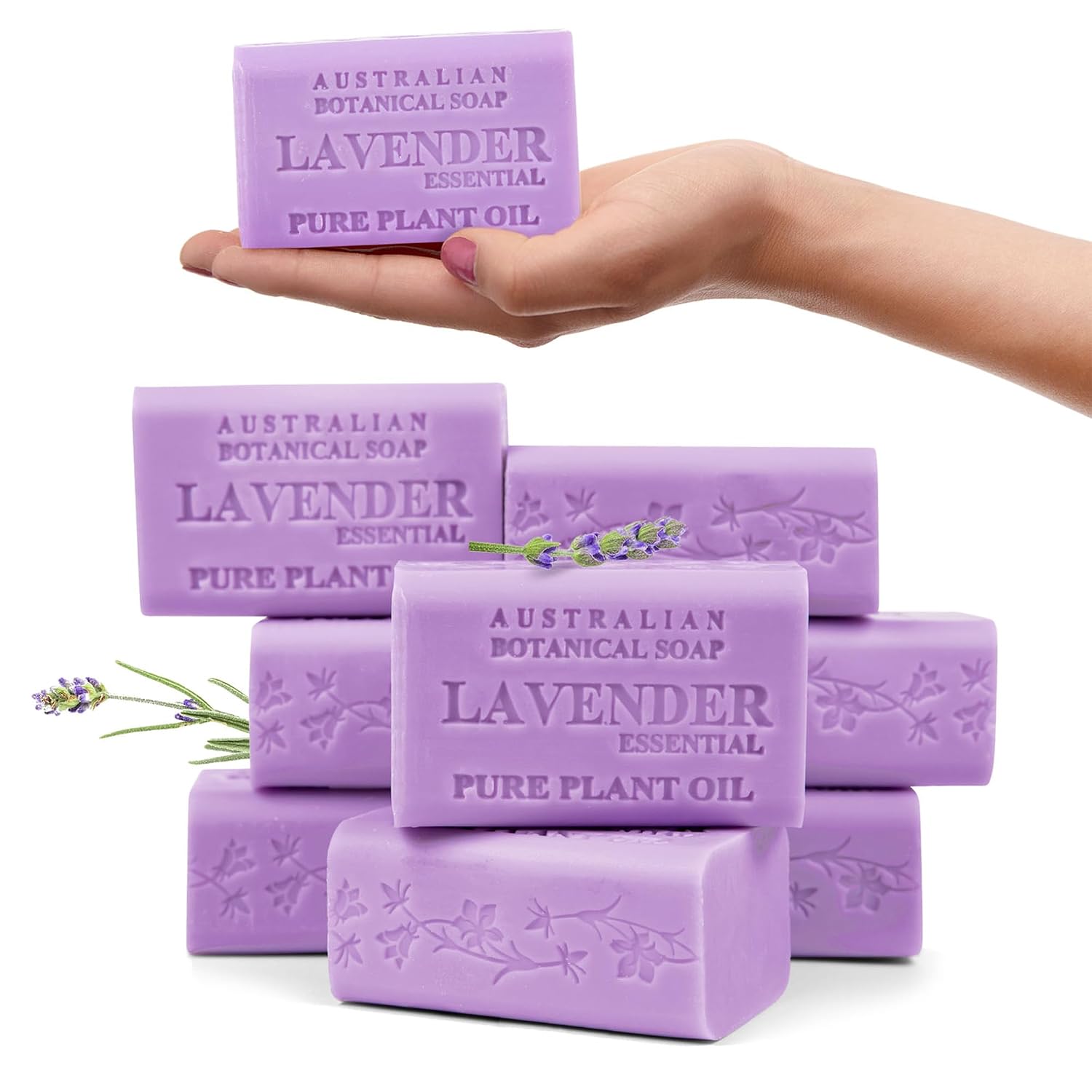 Australian Botanical Soap Sea Salt Soap Bars, 6.6 oz, Pack of 8