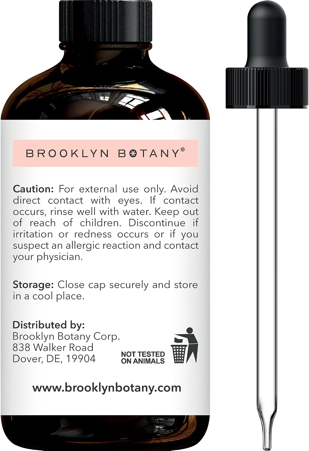 Brooklyn Botany Peppermint Essential Oil - Huge 4 Fl Oz - 100% Pure and Natural - Premium Grade with Dropper - for Aromatherapy and Diffuser