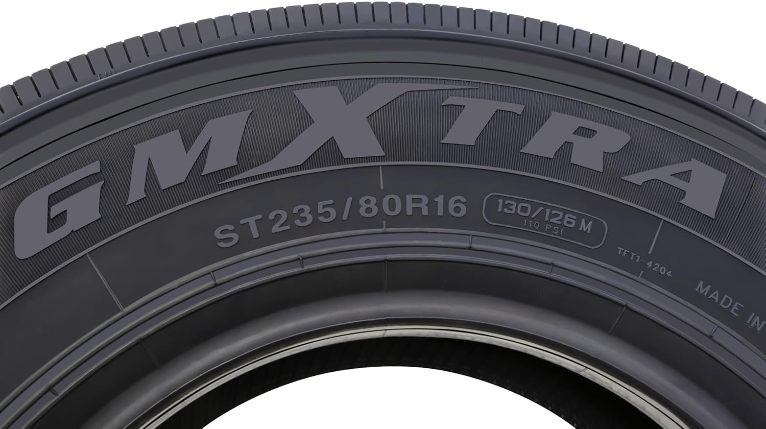 Set 4 Heavy Duty All Steel Trailer Tires 225/75R15 14 Ply 124/121M 11150
