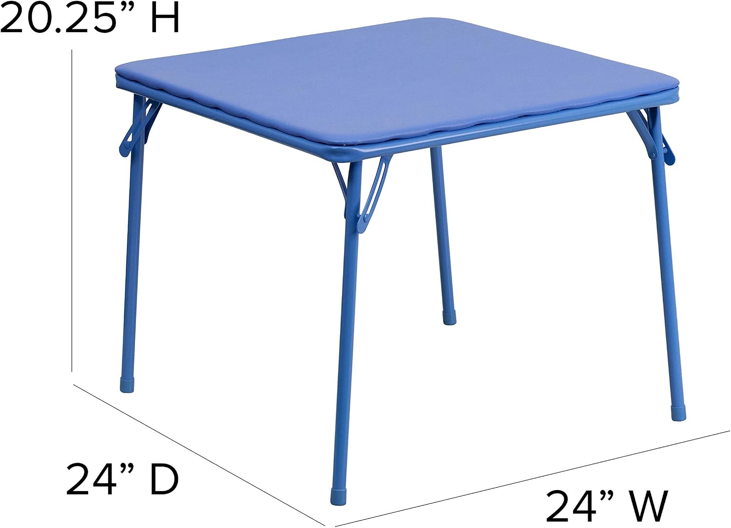 EMMA + OLIVER Blue Kids Folding Table