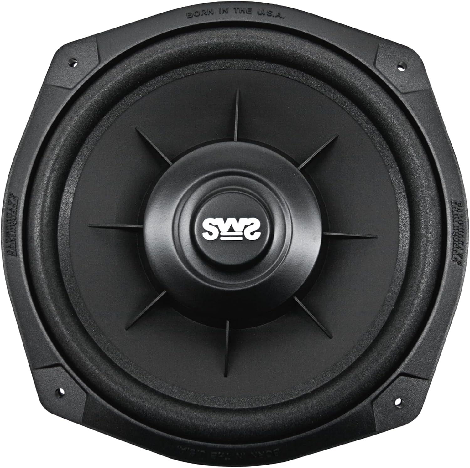 Earthquake Sound i82SWS 8-inch Shallow Woofer System Under-the-Seat Subwoofers with Gaskets, 2-Ohm (Pair)