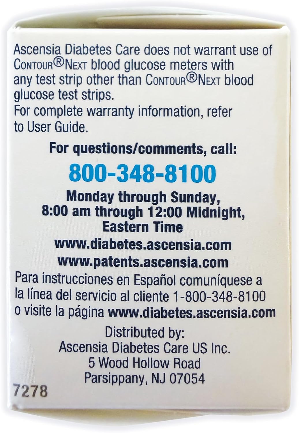 Ascensia CONTOUR NEXT Blood Glucose Diabetes Test Strips, 35 Count