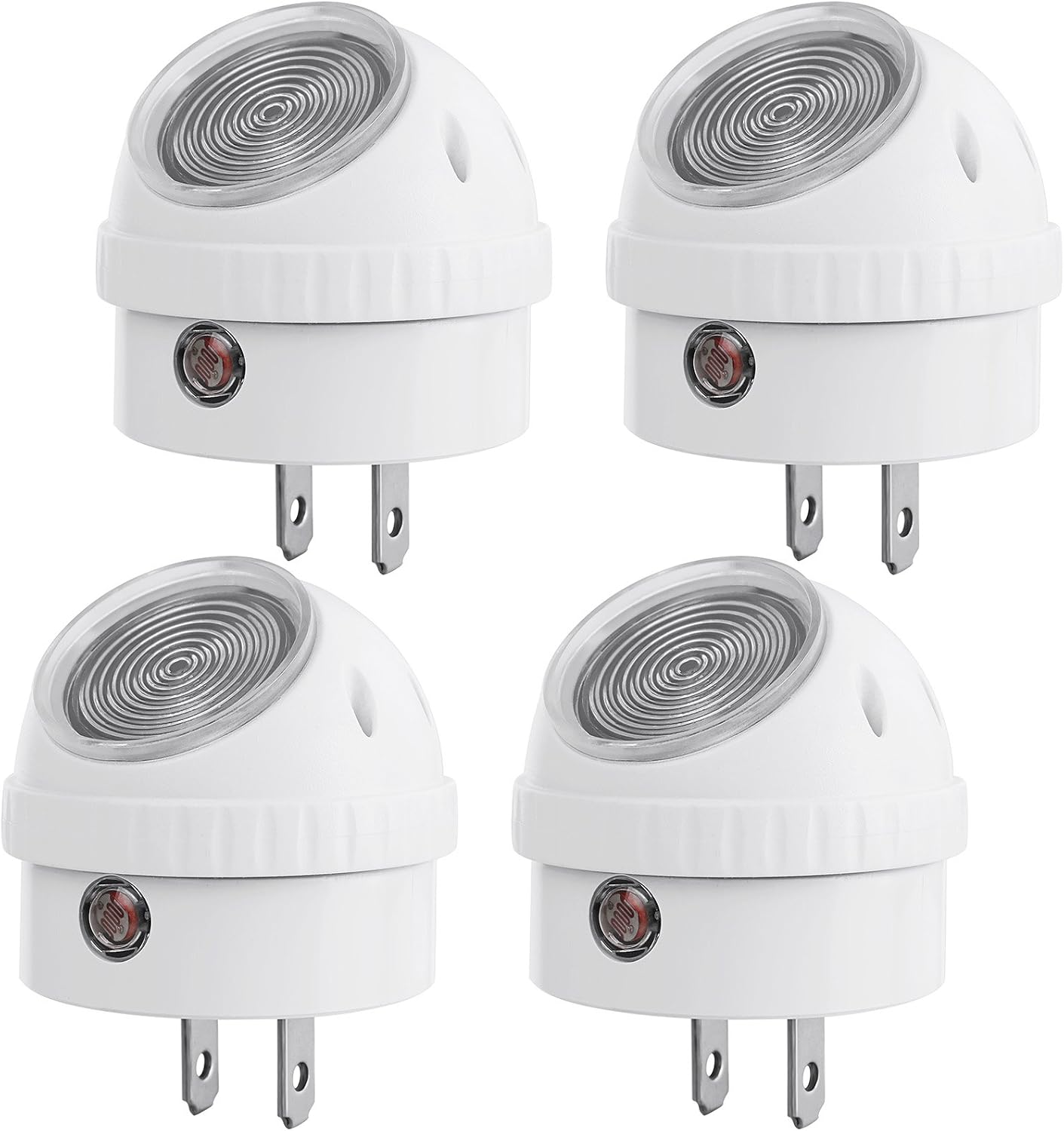 DEWENWILS Plug in Night Lights into Wall, Dusk to Dawn Sensor, 360° Rotating, Directional LED Nightlights for Kids, Nursy, Hallway, Bathroom, Bedroom
