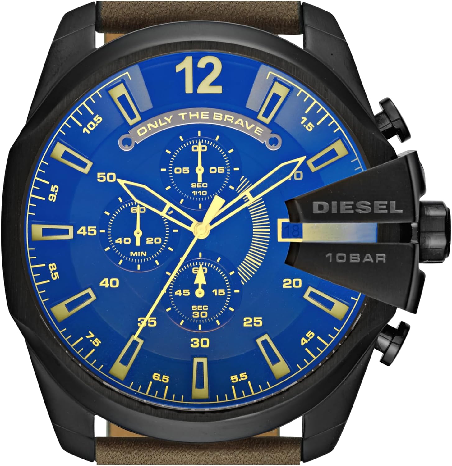 Diesel Mega Chief Watch for Men, Chronograph Men's Watch