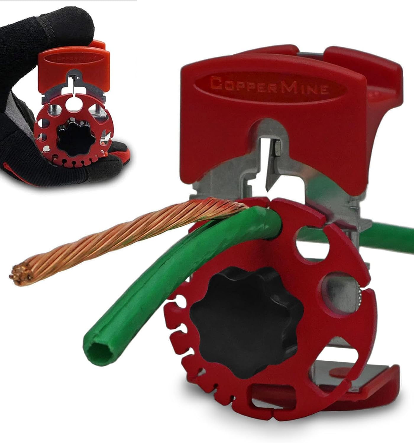 CopperMine CT-102 Manual Copper Wire Stripper Tool, Portable Handheld Wire Stripping Tool for Scrap Copper Recycling