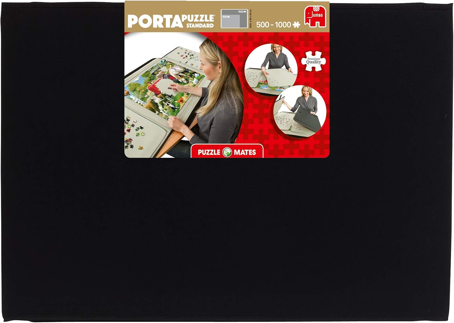 Jumbo, Puzzle Mates, Portapuzzle - Standard 1,000 Piece, Jigsaw Puzzle Accessories