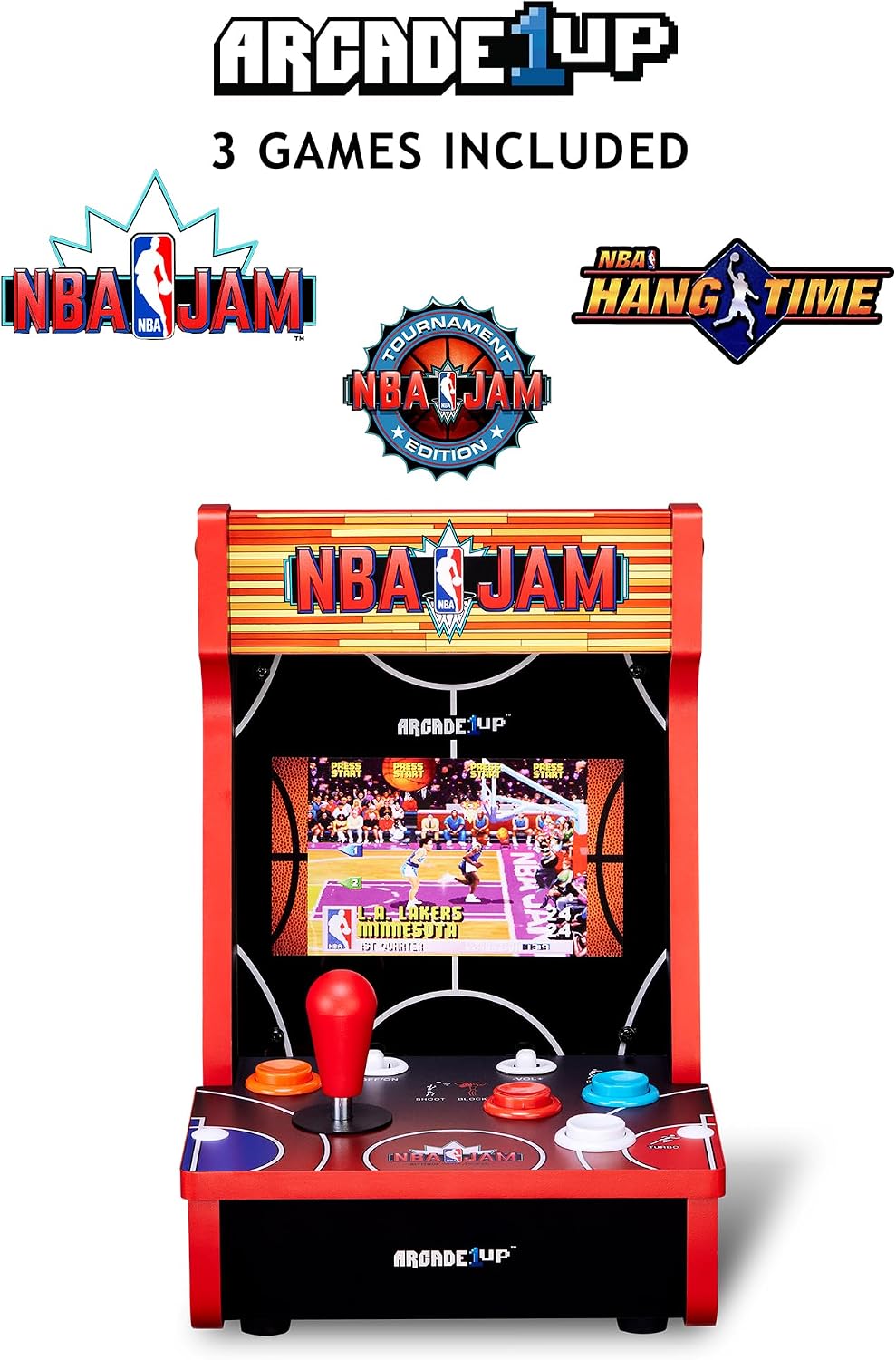 Arcade1Up Ms. Pac-Man Class of '81 Countercade, 3 Retro Games | Countertop Arcade Machine with 7-Inch LCD Screen and Real Feel Joysticks and Buttons