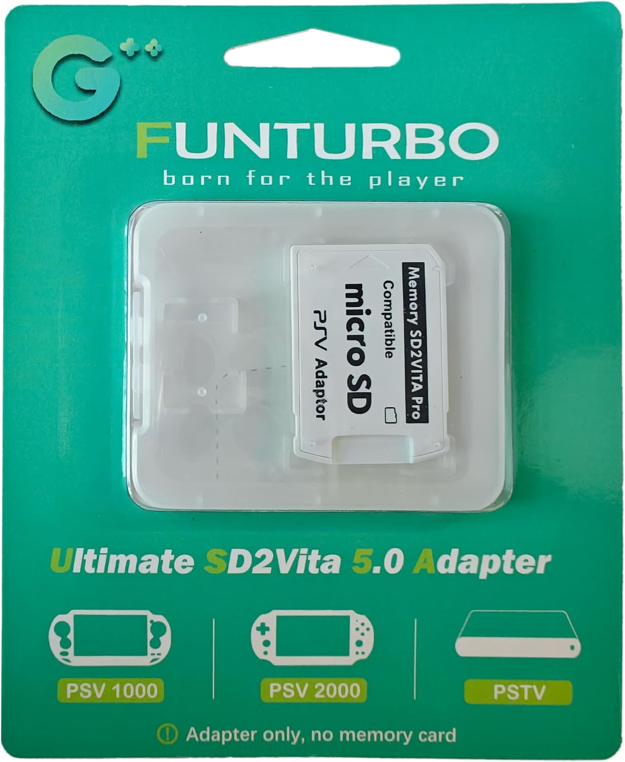 Funturbo Ultimate Version SD2Vita 5.0 Memory Card Adapter, PS Vita PSVSD Micro SD Adapter PSV 1000/2000 PSTV FW 3.60 HENkaku Enso System