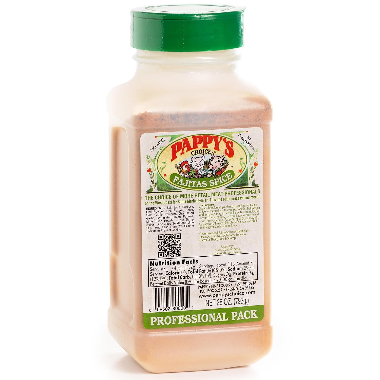 Pappy's Choice Original Seasoning, 32 Oz | California's Legendary Seasoning Blend, Santa Maria Style, Perfect for BBQ, Beef, Burgers, Brisket, Tri-tip and Steak