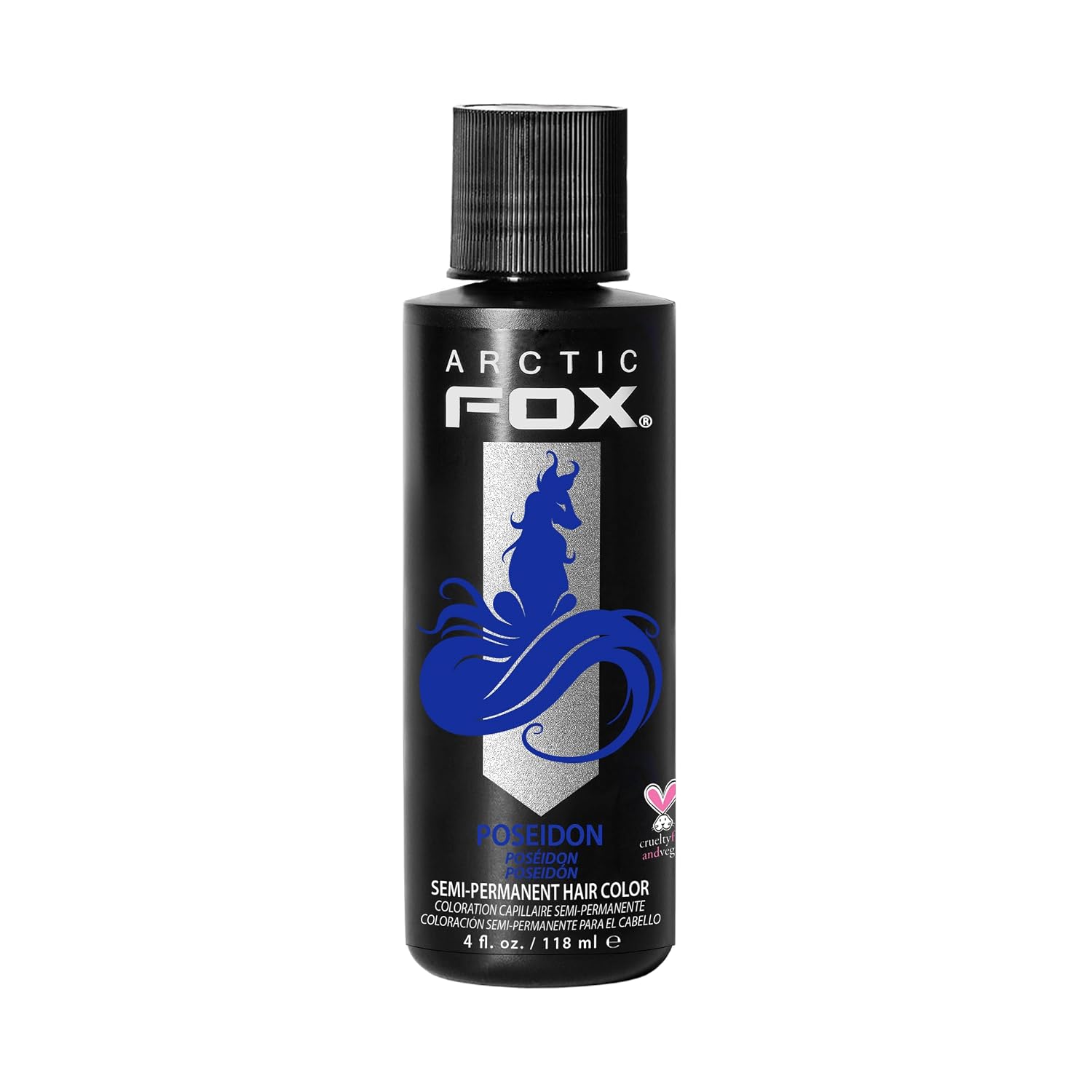 ARCTIC FOX Virgin Pink Semi-Permanent Hair Color - Vegan - 4 fl oz | Vivid and Vibrant, Cruelty Free, Ammonia Free, Peroxide Free, , Cream Formula