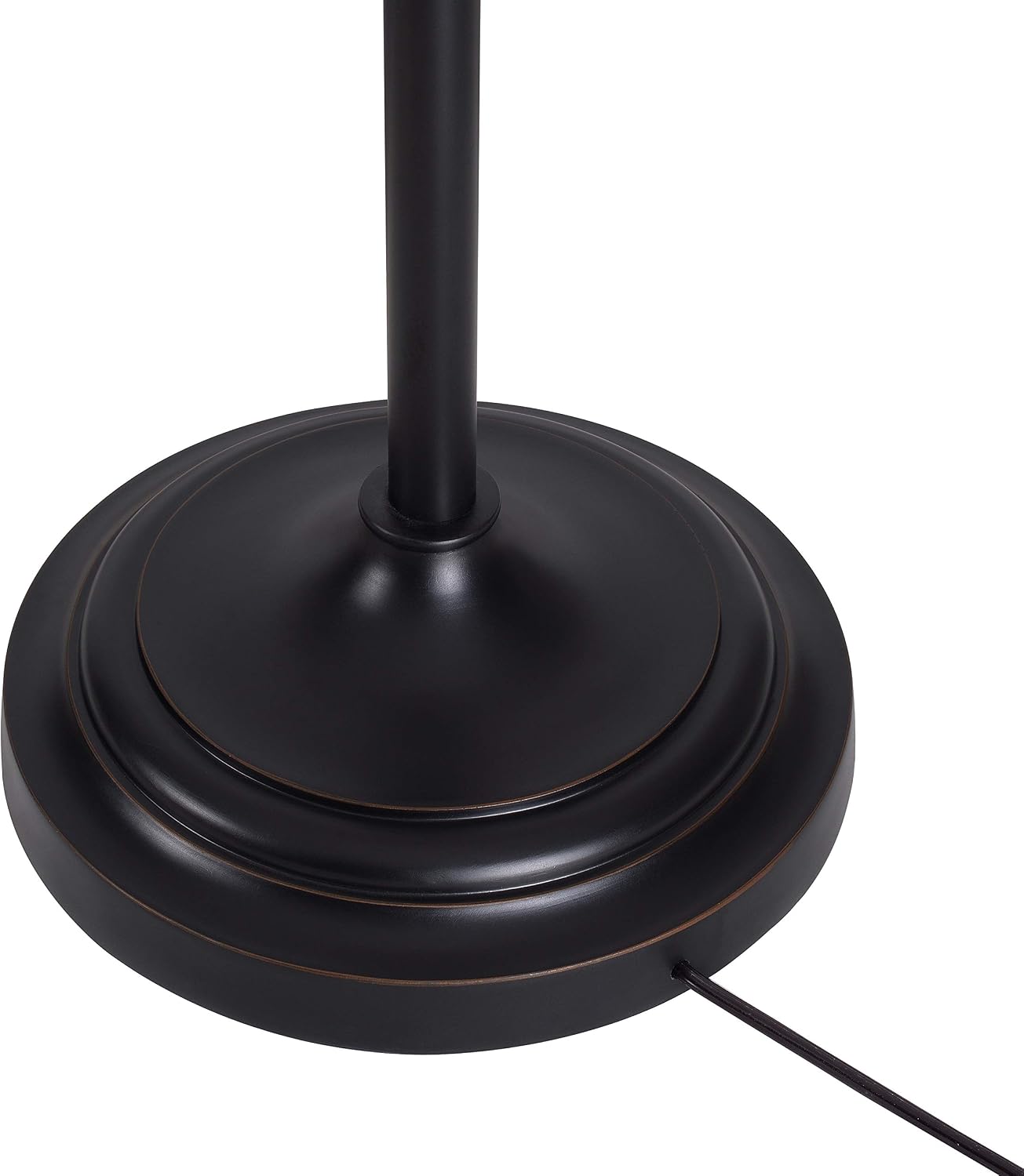 Kenroy Home Harmond 1 Light Art Glass Torchiere with Bronze Finish, Classic Style, 71.5" Height, 14.5" Width, 14.5" Depth