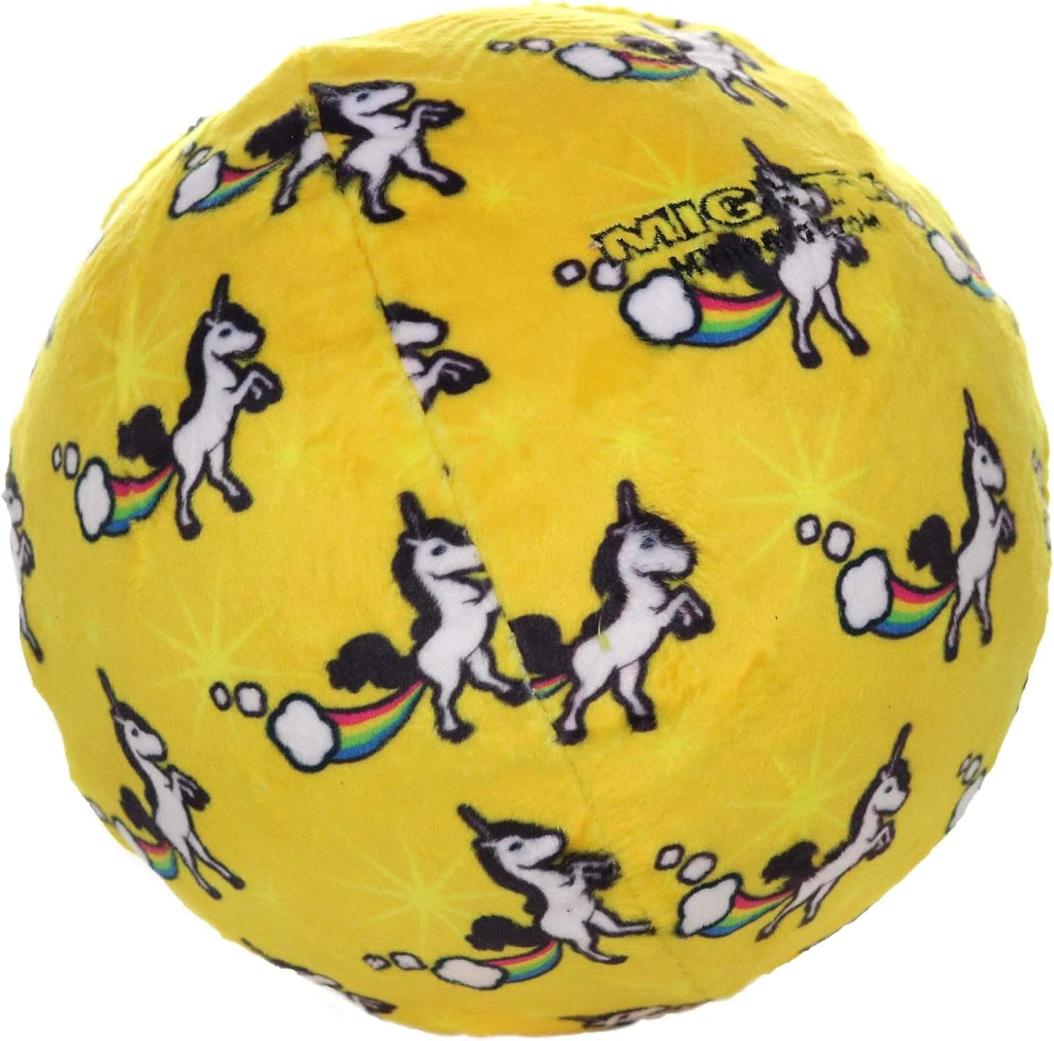 MIGHTY Tuffy 2 Pack Medium Ball Dog Toy: Ultra Durable Plush Toy with Multiple Layers & Reinforced Seams, Washable and Floats, Vinyl Ball & Fleece