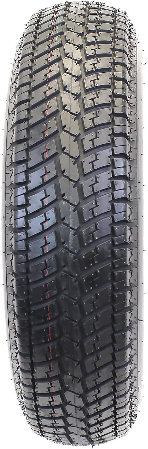 eCustomrim Trailer Tire Rim Assembly ST205/75D15 Black Load Range C 5 Lug | 5 Bolt On 4.5 Inch Center, 6 Ply 15 Inch Tire