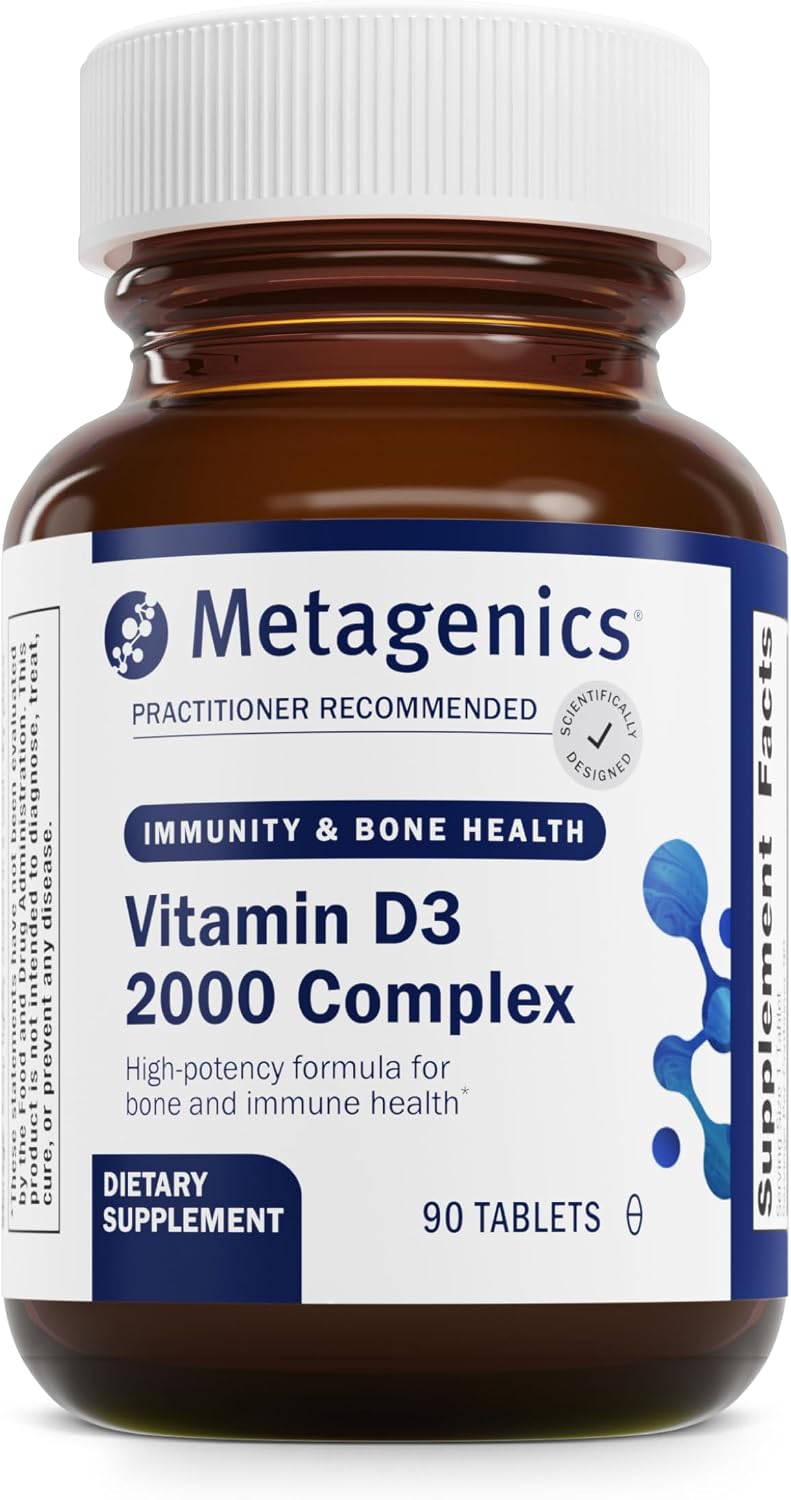 Metagenics D3 2000 IU Complex Vitamin D3 Supplement - Supports Bone Health