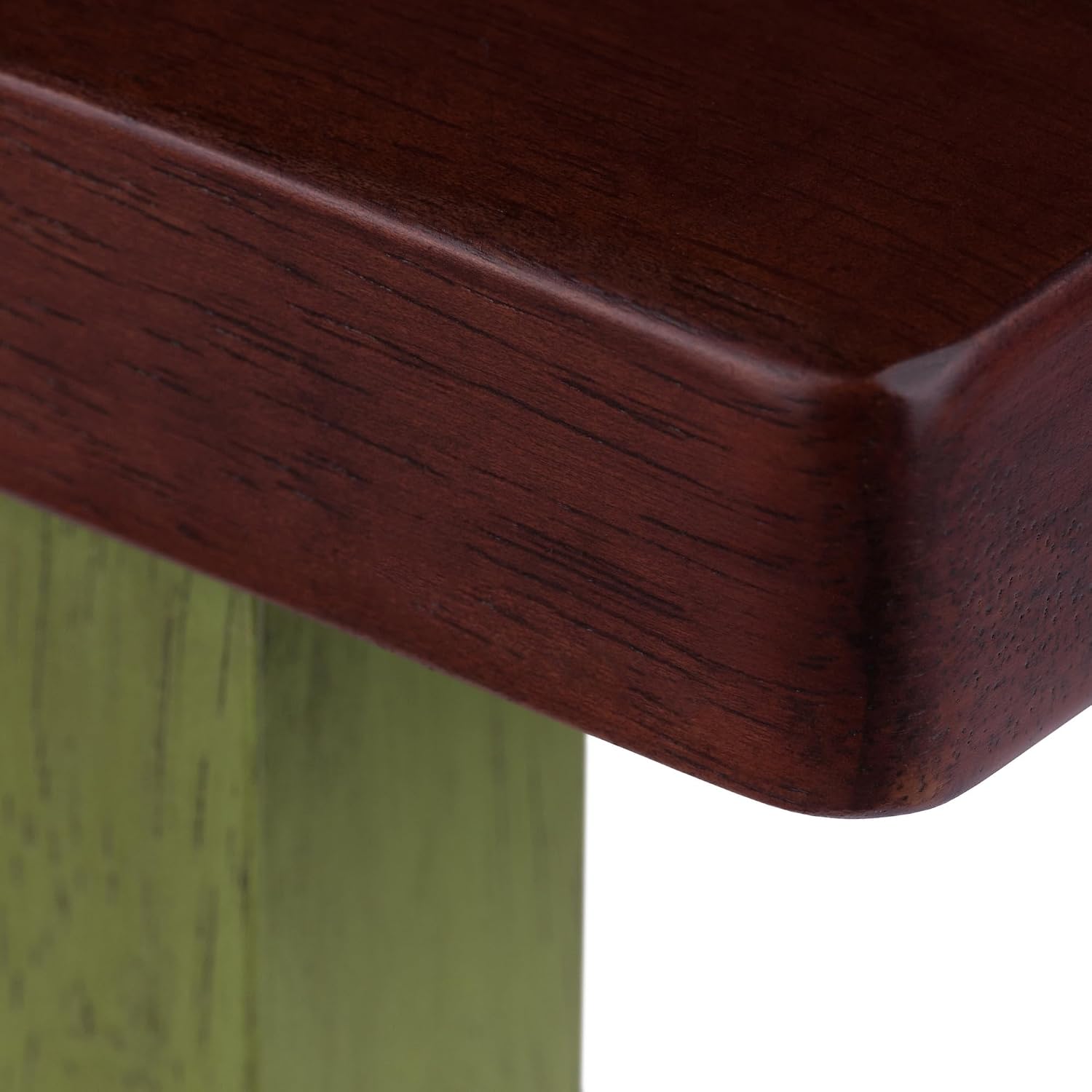 Winsome Satori Saddle Seat Counter Stool, Walnut, 24" | Classic Backless Bar Chairs for Kitchen & Dining Room Seating, Timeless Essential Furniture for Home, Dorm, Apartments