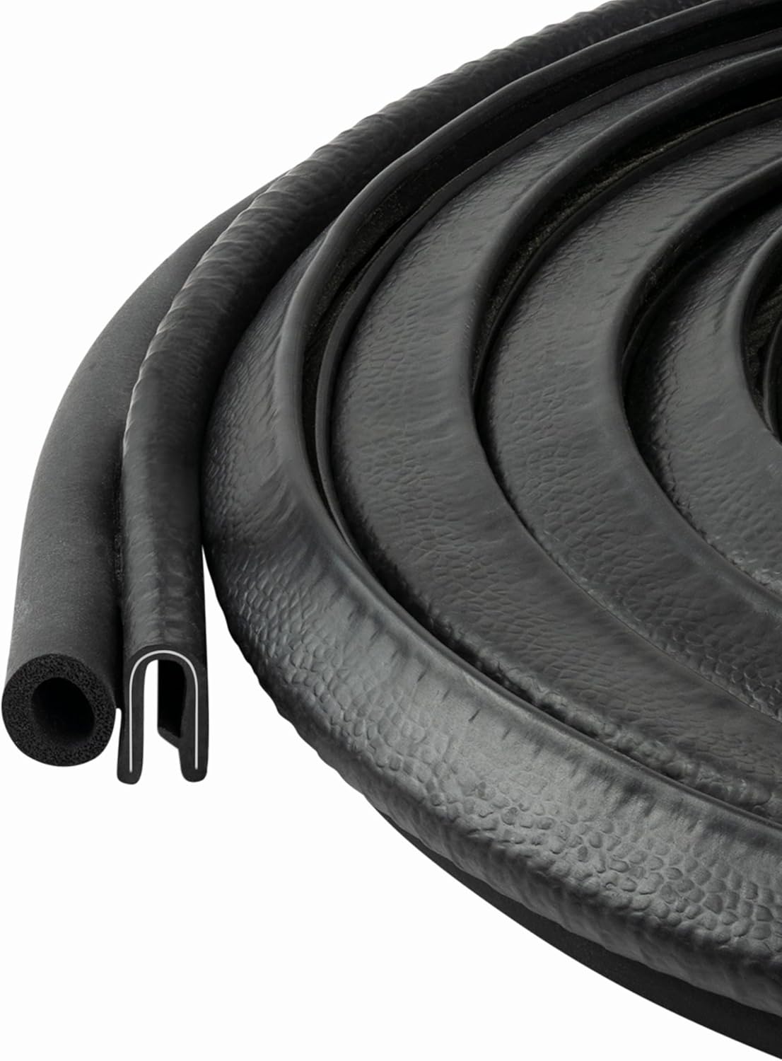 Trim Seal with Side Bulb, Bulb Diameter 3/8 Inch, Fits Edge 1/16 Inch - Length 25 Feet (7.65 Meters)