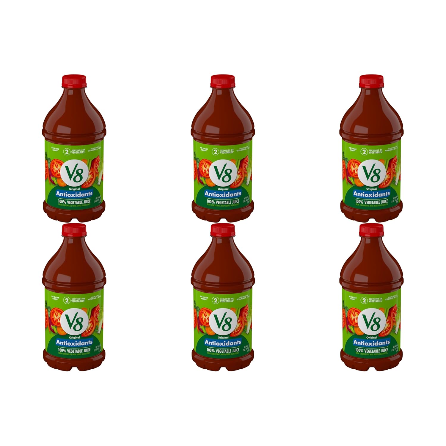 V8 Original 100% Vegetable Juice, 12 fl oz Bottle (12 Pack)