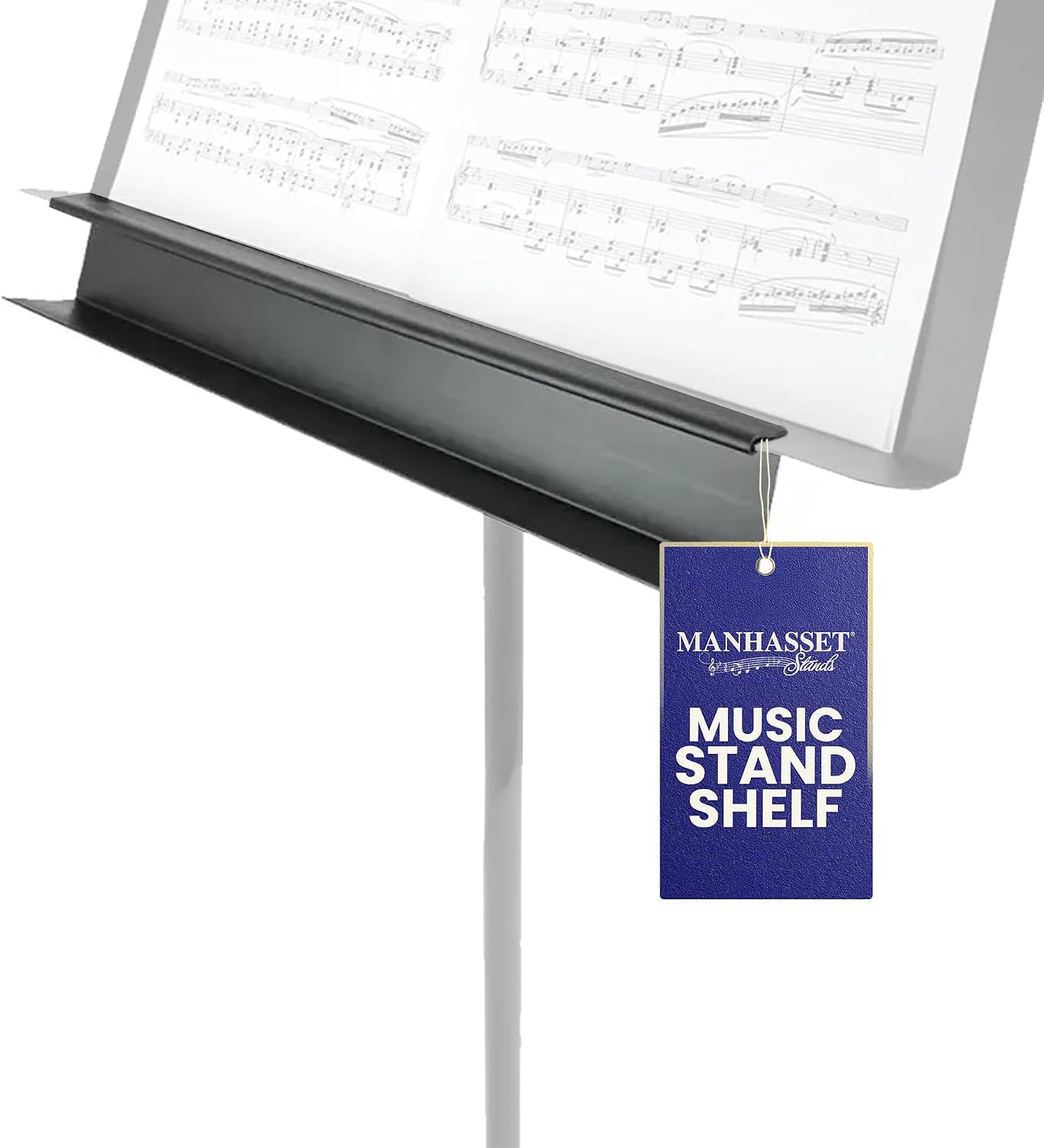 Manhasset 1100 Music Stand Accessory Shelf | Music Stand Accessory Shelf, Pencil and Reed Storage, Tuners, Small Tools, Rehearsal and Performance Use