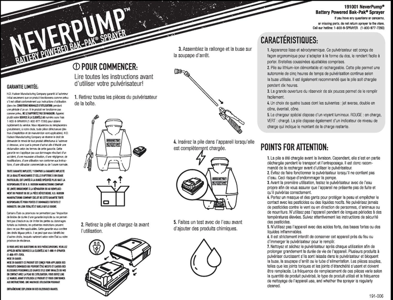 HUDSON 19001 4 Gallon NeverPump Bak-Pak Sprayer, Yellow