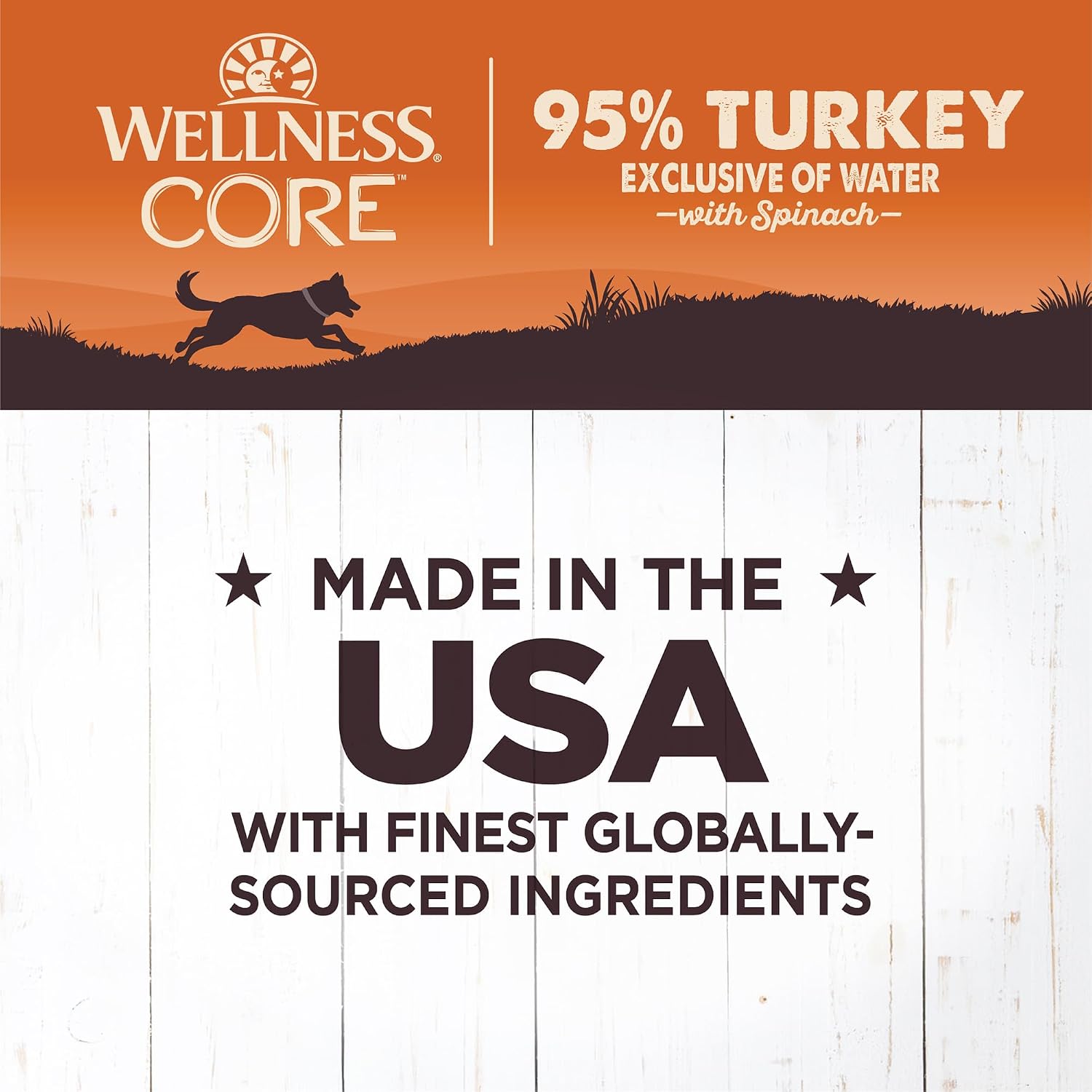 Wellness CORE 95% Adult Canned Wet Dog Food, Grain Free, Natural, Beef with Carrots Recipe, 12.5 oz, Pack of 12 Cans