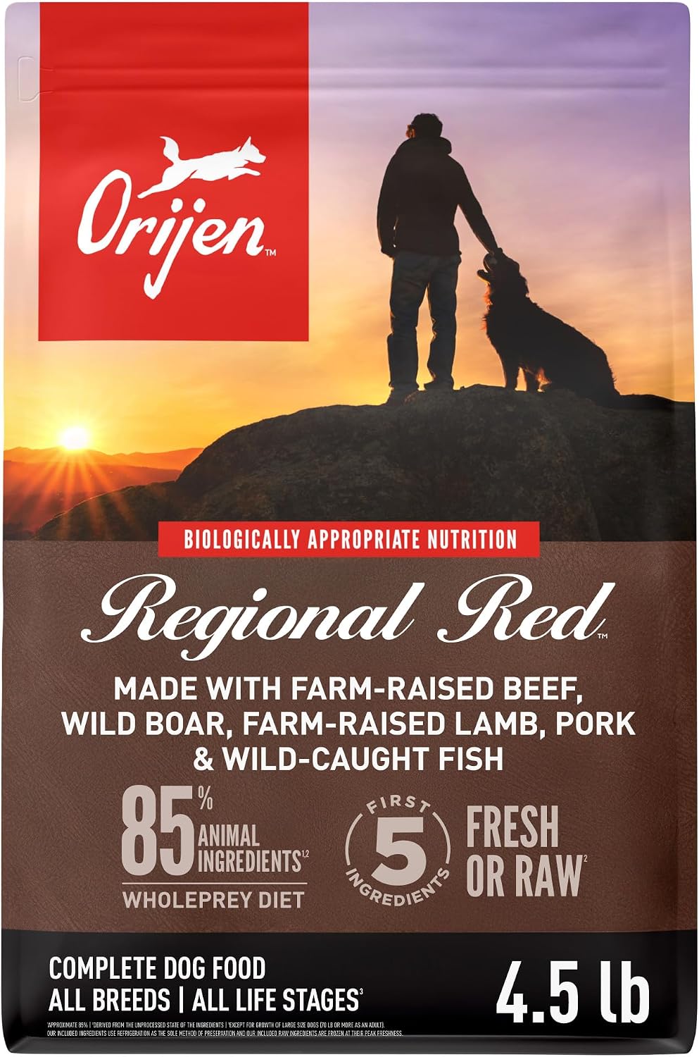 ORIJEN Grain Free WHOLEPREY Dry Dog Food Original Recipe 13lb. Bag | WHOLEPREY Ingredients, Grain Free, Made in the USA, Skin & Coat, Global Quality Ingredients