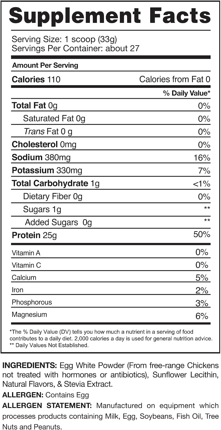 Gaspari Nutrition Proven Egg White Protein Powder, 25g Chocolate Protein Powder, 100% Egg White Protein, Keto Friendly, Dairy and Lactose Free, Soy Free (2 lbs, Chocolate)