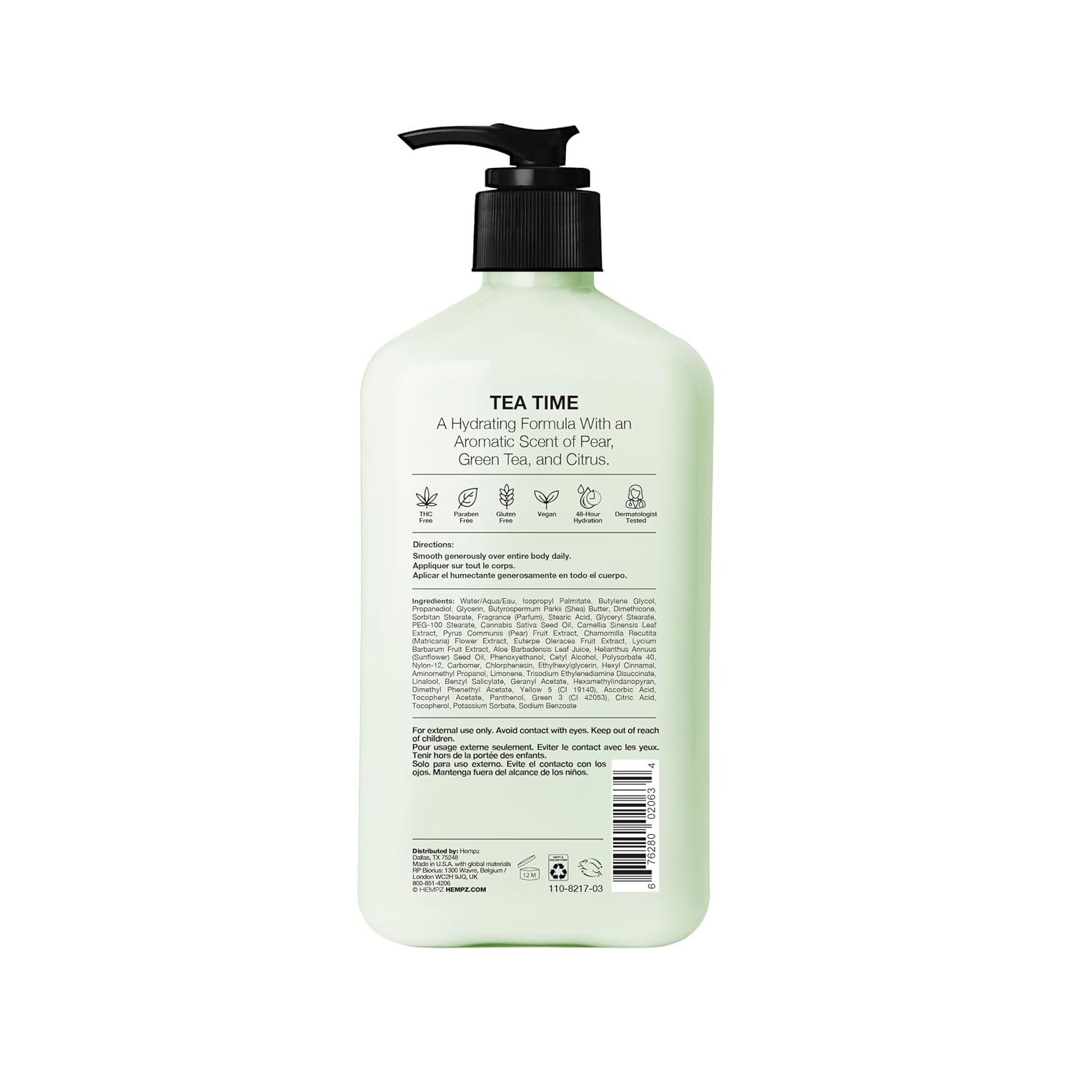 HEMPZ Body Lotion - Sweet Pineapple and Honey Melon - Daily Moisturizing Cream - 17oz
