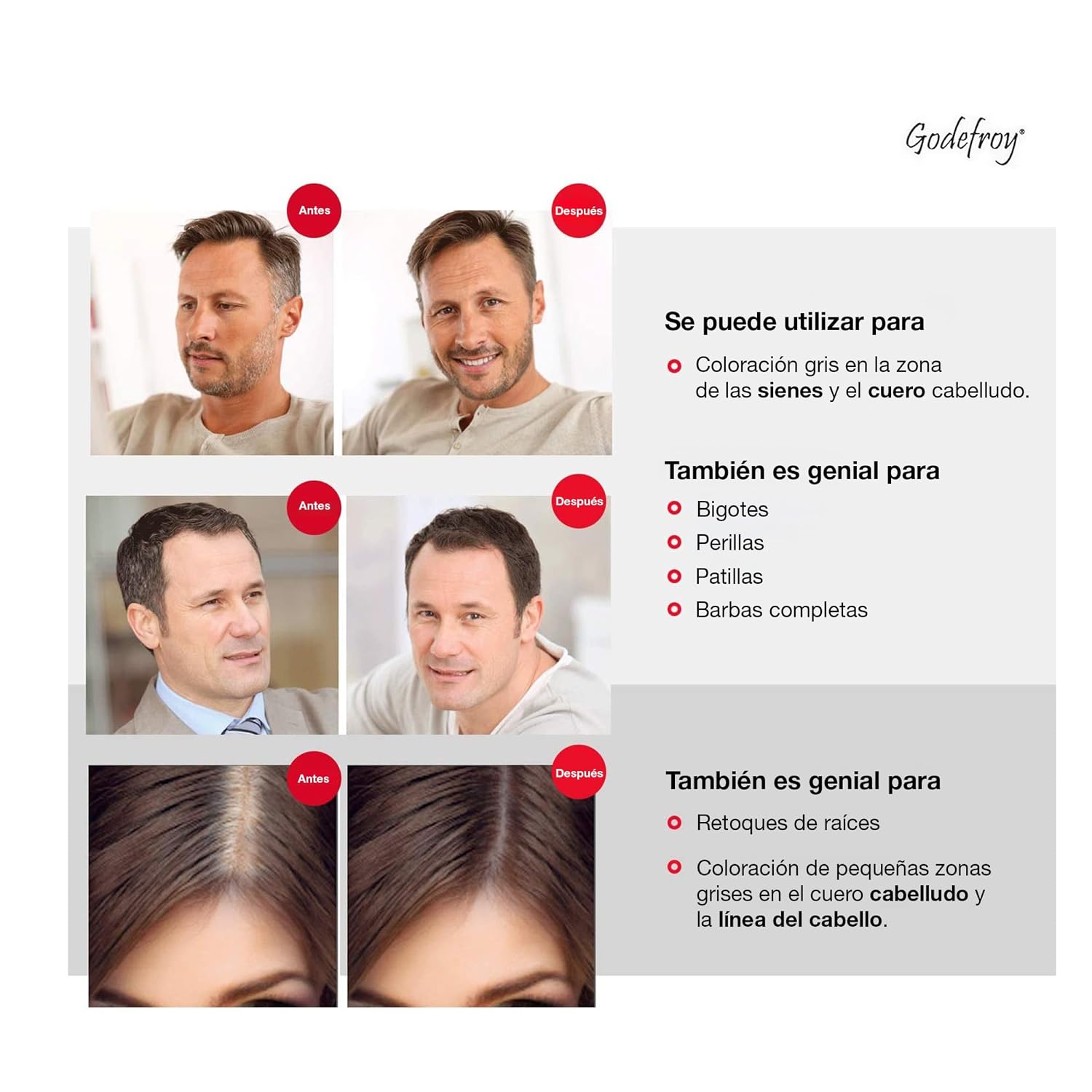 Godefroy Hair Color Tint Kit, Light Brown, 20 Applications, Root Touch-Up | For Men & Women, Pre-Measured Capsules, No Waste, DIY Salon-Quality Results at Home
