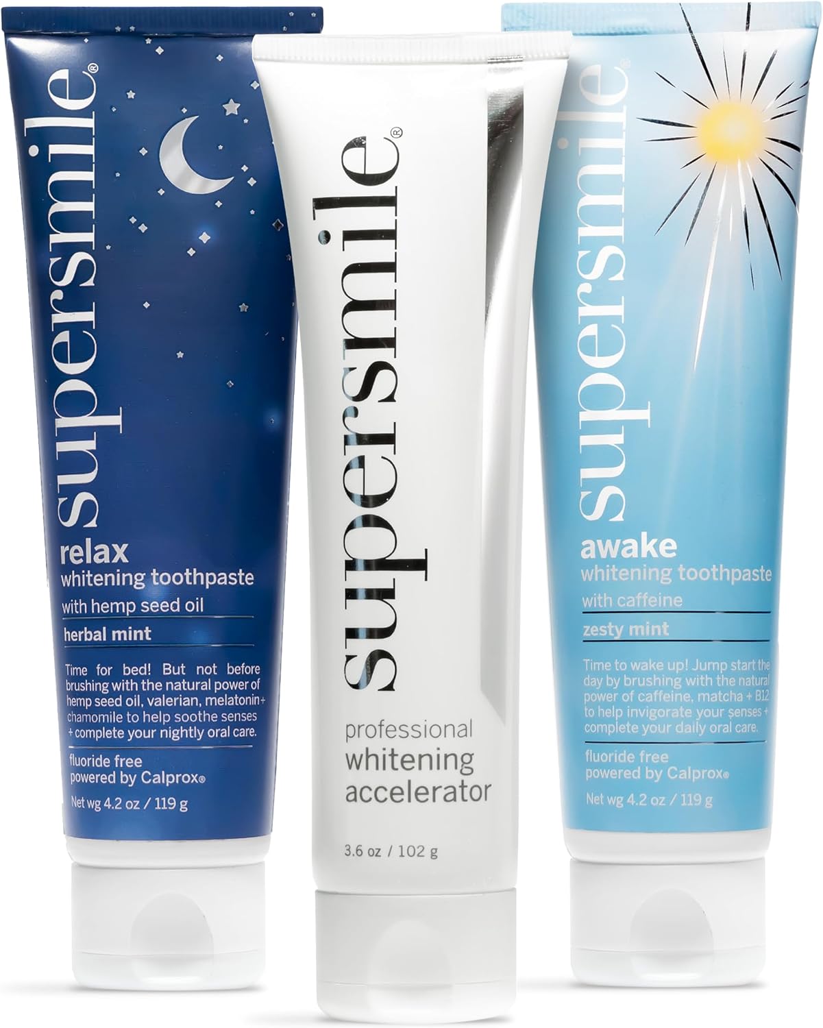 Supersmile Awake Zesty Mint Whitening Toothpaste, with Caffeine, 4.2 Oz